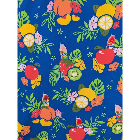 SNAPPLE Hawaiian Shirt Men's XL Multicolored Tropical Fruit AOP Casual Fun Party - Picture 8 of 9